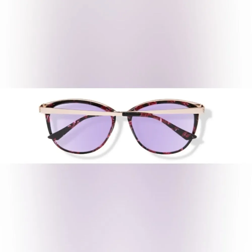 Elegant Kay Unger K629 Sunglasses - Pink & Tortoise - Picture 2 of 6